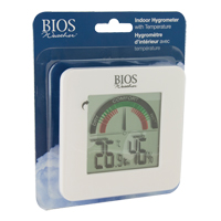 BIOS 258BC Indoor Hygrometers with BIOS Comfort Scale, Contact, Digital, -58-158°F (-50-70°C)