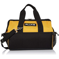 Fluke C550 C550 Premium Tool Bag, Ballistic Nylon, 25 Pockets, Black/Yellow