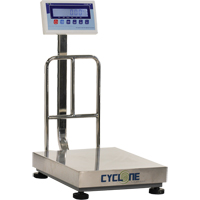 Kilotech K850130 Cyclone 150 Bench and Platform Scale, 300 lbs. / 150 kg Capacity, 15-3/4" L x 19-7/10" W