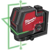 Milwaukee 3522-21 Laser vert &agrave; lignes crois&eacute;es et points daplomb rechargeable par USB Redlithium 21