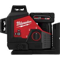 Milwaukee 3632-21 M12 360-Degree 3-Plane Cordless Laser Kit, 125' (38.1 m), 530 Nm
