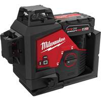 Milwaukee 3632-21 M12 360-Degree 3-Plane Cordless Laser Kit, 125' (38.1 m), 530 Nm