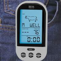 BIOS 132HC Wireless Meat & Poultry Thermometer, Contact, Digital, 32-482°F (0-250°C)