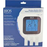 BIOS 339BC Wireless Weather Station with 3 Sensors, Non-Contact, Digital, 40-158°F (-40-70°C)