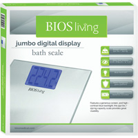 Jumbo Digital Display Scale, 550 lbs. Cap., 0.2 lbs. / 0.1 kg Graduations  IC680 | TENAQUIP
