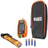 Klein Tools RT250KIT Trousse dessai &eacute;lectrique sans contact de qualit&eacute; sup&eacute;rieure pour prise de courant et disjoncteur de fuite &agrave; la terre