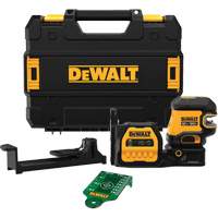 DEWALT DCLE34220G 20V MAX* XR&reg; 2 Spot Green Line Laser Kit