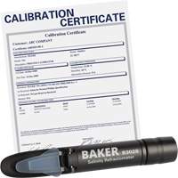 Baker B3028-NIST R&eacute;fractom&egrave;tre avec certificat ISO, Analogue (verre-regard)-Num&eacute;rique, Salinit&eacute;