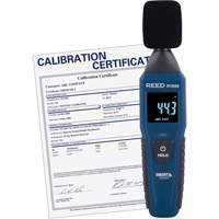 Reed Instruments R1620-NIST Bluetooth Smart Series Sound Level Meter with ISO Certificate, 30 - 130 dB Measuring Range