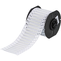 Brady B33-125-2-342-2 PermaSleeve&reg; Heat Shrink Wire & Cable Labels, Polyolefin, 1" L x 0.235" H, White