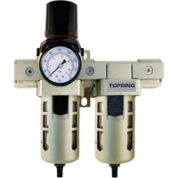 Topring 51.406 Airflo 400 Filter, Regulator & Coalescing Filter, 1/2" NPT, 150 PSI, 1.5 fl. Oz. Capacity