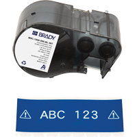 Brady M5C-1500-595-BL-WT &eacute;tiquettes toute saison, Vinyle, Blanc/bleu, Largeur de 1,5"