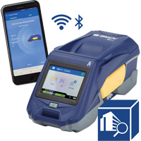 Brady M611-SFID Bluetooth Label Printer with Workstation Safety & Facility ID Software, 4.46" Tape
