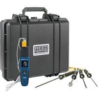 Reed Instruments R1640-KIT2 R1640 Smart Series Thermocouple Thermometer with Type-K Thermocouple Probes, Contact, Digital, 32-122°F (0-50°C)