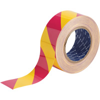Brady 170000 ToughStripe&reg; Floor Marking Tape, 2" x 100', Polyester, Magenta and Yellow