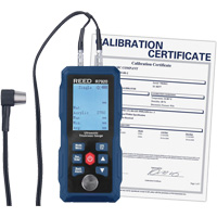 Thickness Gauge with Calibration Certificate, Digital Display, Ultrasound, 0.04" - 11.8" (1 mm - 300 mm) Range  ID027 | TENAQUIP