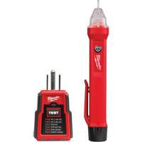 Milwaukee 3210-20 Voltage Detector & GFCI Receptacle Tester Kit, 50 V - 1000 V, Display & Sound Alert