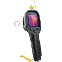 FLIR 87505-0505 Cam&eacute;ra d'imagerie thermique IR 24:1 avec laser Bullseye et thermocouple de type K, 160 x 120 pixels, -10° - 45°C (14° - 113°F), 70 mK