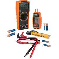 Klein Tools 69355 Jeu doutils &eacute;lectriques haut de gamme avec multim&egrave;tre, d&eacute;tecteur de tension et testeur de prises