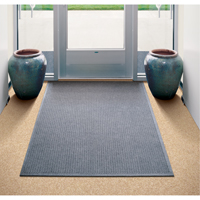M+A Matting 2805735070 Tapis WaterHog Squares Fashion, Essuie-pieds/grattoir, 3' x 5' x 3/8", Gris