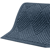 M+A Matting 22977146170 Waterhog&reg; Eco Premier Fashion Matting, Wiper/Scraper, 4' x 6' x 3/8", Indigo