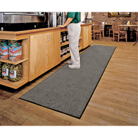 M+A Matting 1003410640 Tapis Tri-Grip, Essuie-pieds, 4' x 10' x 3/8", Gris