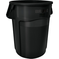 Rubbermaid FG264360BLA Brute&reg; Round Containers, Polyethylene, 44 US gal.