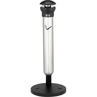 Rubbermaid FG9W3100SSBLA Solutions pour la gestion des m&eacute;gots de cigarettes Infinity, Sur pied, M&eacute;tal, Capacit&eacute; 1,33 gal./1,33 gal. US, Hauteur 39"