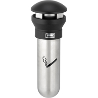 Rubbermaid FG9W3200SSBLA Solutions pour la gestion des m&eacute;gots de cigarettes Infinity, Montage mural, M&eacute;tal, Capacit&eacute; 0,60 gal./0,60 gal. US, Hauteur 18"