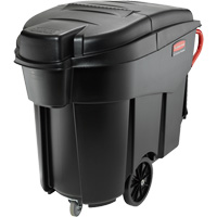 Rubbermaid FG9W7300BLA Mega Brute&reg; Mobile Waste Collectors, Polyethylene, 120 US gal.