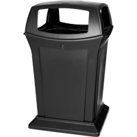 Rubbermaid FG917388BLA Ranger&reg; Containers, Polyethylene, 45 US gal.