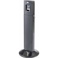 Rubbermaid FGR93400BK Stations pour fumeurs metropolitan, Sur pied, Acier inoxydable, Capacit&eacute; 1,6 gal. US, Hauteur 42-4/5"