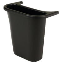 Side Recycling Bin for Wastebasket, Deskside, Plastic, 5 US Qt. JC136 | TENAQUIP