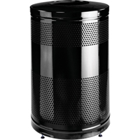 Rubbermaid FGS55ETBKPL Classic Series Outdoor Waste Containers, Metal, 51 US gal.