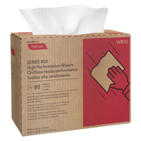 Cascades W810 Pro Tuff-Job Wipers, Heavy-Duty, 9-3/4" L x 16-1/4" W