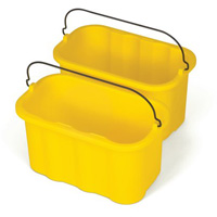 Rubbermaid FG9T8200YEL Seau porte-accessoires Executive Series, Capacit&eacute; de 2.5 gal. US (10 pintes), Jaune