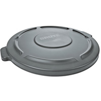 Rubbermaid 1779733 Couvercle rond pour poubelle Brute, Couvercle plat, Plastique, Convient aux contenants 26-3/4" dia.