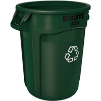 BRUTE<sup>®</sup> Recycling Can, Bulk, Plastic, 32 US gal. JE137 | TENAQUIP