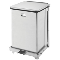 Defenders<sup>®</sup> Square Step Can with Liner, Stainless Steel, 4 US gal. Capacity  JE753 | TENAQUIP
