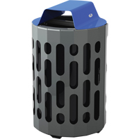 Frost 2020-BLUE 2020 Stingray Waste Receptacles, Metal, 42 US gal.