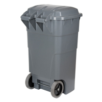 RMP Maintenance Products JH479 Roll Out Garbage Bin, Polyethylene, 65 US gal.