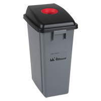 RMP Maintenance Products JL264 Recycling & Garbage Bin with Classification Lid, Plastic, 16 US gal.