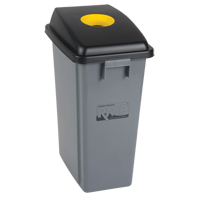 RMP Maintenance Products JL265 Recycling & Garbage Bin with Classification Lid, Plastic, 16 US gal.
