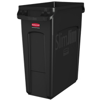 Rubbermaid 1955959 Slim Jim&reg; Vented Containers, Polyethylene, 16 US gal.