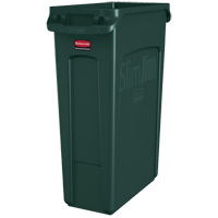 Rubbermaid 1956186 Contenants ventil&eacute;s Slim Jim, Poly&eacute;thyl&egrave;ne, 23 gal. US