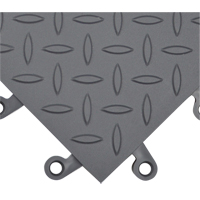 Wearwell 590.78X18X18CH-CS10 ErgoDeck&reg; Ergonomic Flooring System No. 590, PVC, 1-1/2' W x 1-1/2' L, 7/8" Thick, Charcoal