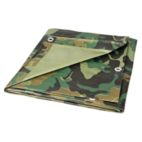 Tarp, Heavy-Duty, Camouflage, 6' x 8' x 6 mils JI319 | TENAQUIP