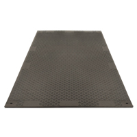 Versamat VM48S1 Medium-Duty Ground Protection, 4' x 8', High Density Polyethylene, Smooth/Textured, Black
