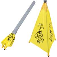 RMP Maintenance Products JI455 "Wet Floor" Pop-Up Safety Cone, Bilingual with Pictogram