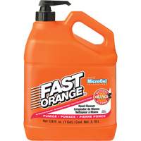 Fast Orange 25219 Nettoyant &agrave; mains, Pierre ponce, 3,78 L, Bouteille &agrave; pompe, Fraîcheur